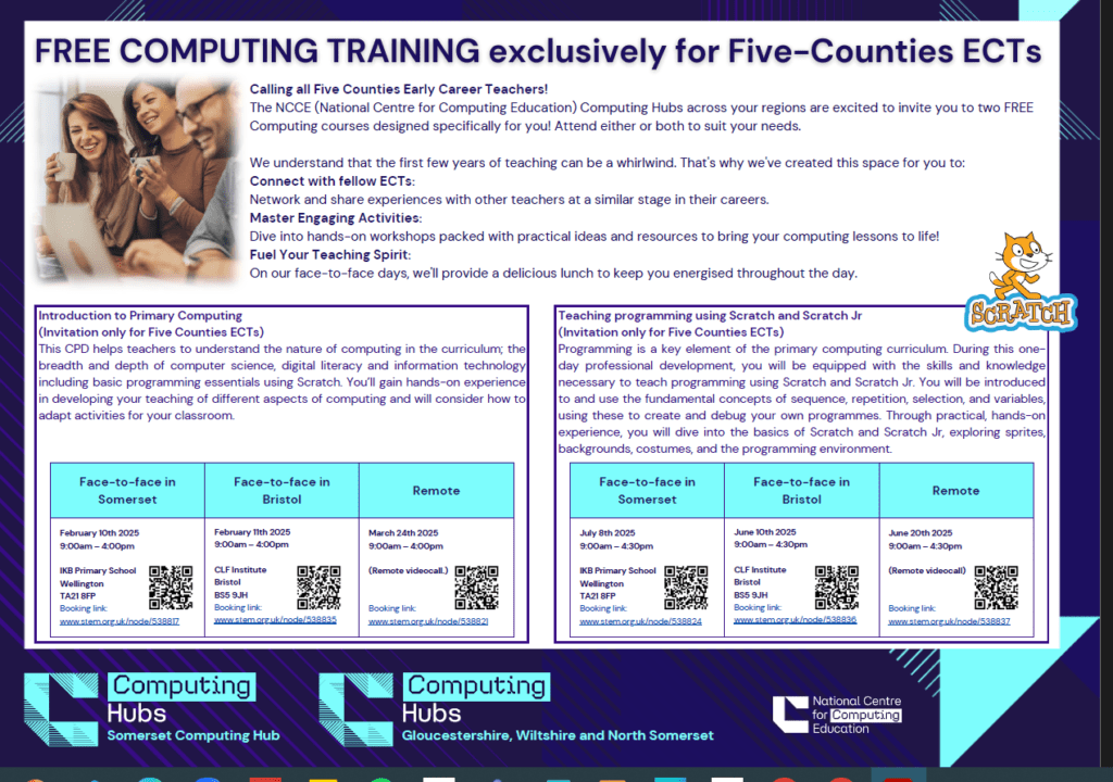 FREE Computing training - exclusively for Five Counties ECTs and post ECTs